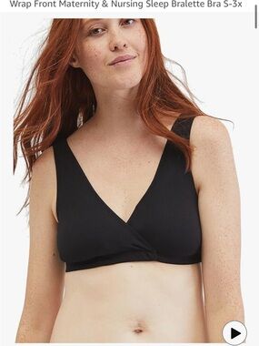 3 for $16! Motherhood Gray Wireless V-Neck Nursing Bra